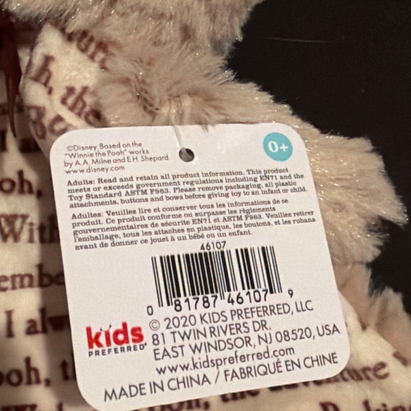 Disney Baby Cream and Brown Storytime Blanket(F14)@ - Picture 5 of 8